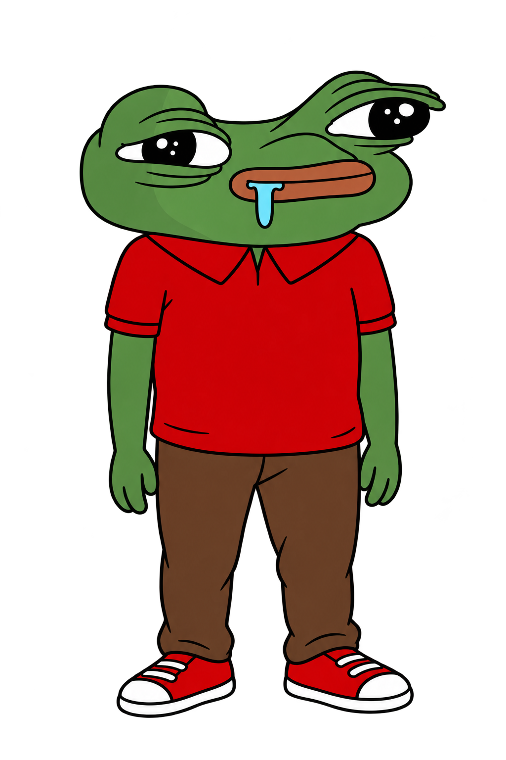 pepo in a red polo shirt